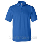 Blue Cotton polo shirt for men