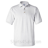 White Cotton polo shirt for men