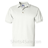 White Ultra Cotton Jersey men's Sport polo shirt