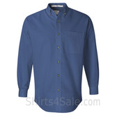 Pacific Blue Long Sleeve Stain Resistant mens dress shirt