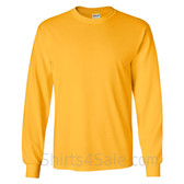 Gildan Ultra Cotton - 100% Cotton Long-Sleeve T-Shirt - Golden Yellow