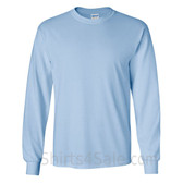 Gildan Ultra Cotton - 100% Cotton Long-Sleeve T-Shirt - Light Blue