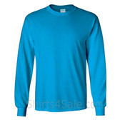 Gildan Ultra Cotton - 100% Cotton Long-Sleeve T-Shirt - Sky Blue