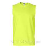 Neon Green Ultra Cotton Sleeveless mens t shirt