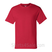 Champion Red Short Sleeve Tagless men's tee shirt
