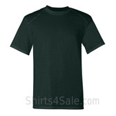 Dark Green Short Sleeve Performance tee shirt for men