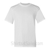 White Short Sleeve Performance tee shirt for men