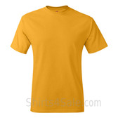 Gold Yellow Neck tag-free men's t shirt