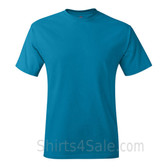 Teal Neck tag-free men's t shirt