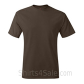 Dark Brown Neck tag-free men's t shirt
