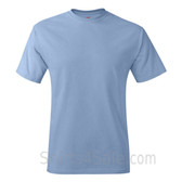 Light Blue Neck tag-free men's t shirt