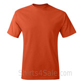 Dark Orange Neck tag-free men's t shirt