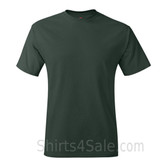 Dark Green Neck tag-free men's t shirt