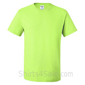 Neon Green Heavyweight durable fabric men's tshirt