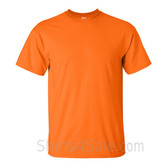 Safety Orange Cotton mens t shirt