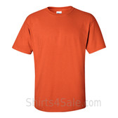 Dark Orange Cotton mens t shirt