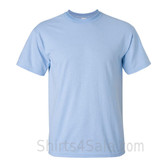 Light Blue Cotton mens t shirt