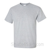 Sport Gray Cotton mens t shirt