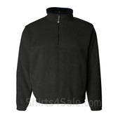 Men's Black Classic Fleece with Half Zip