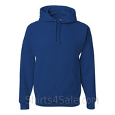 Jerzees NuBlend 50/50 Pullover Hood with Front Pocket - Blue