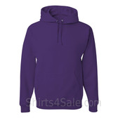 Jerzees NuBlend 50/50 Pullover Hood with Front Pocket - Purple