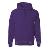 Jerzees NuBlend 50/50 Pullover Hood with Front Pocket - Purple