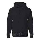Jerzees NuBlend 50/50 Pullover Hood with Front Pocket - Black
