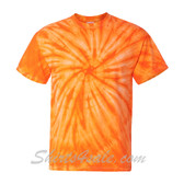 Orange Cyclone Pinwheel Short Sleeve T-Shirt