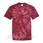 Maroon Cyclone Pinwheel Short Sleeve T-Shirt