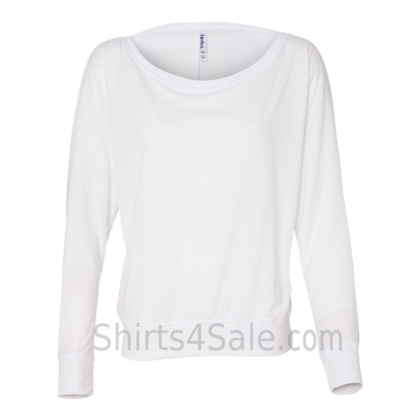 white flowy sleeve top