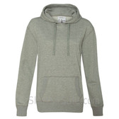 Gray Ladies' Glitter French Terry Hooded Pullover