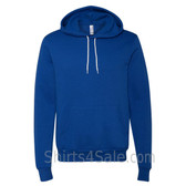 True Royal Blue Unisex Poly/Cotton Hooded Pullover Sweatshirt