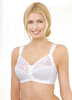 Glamorise Soft Shoulders Front-Close Racerback Bra White