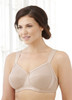 Glamorise Soft Shoulders Everyday Comfort Wide-Strap Bra Cafe