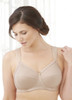 Glamorise Soft Shoulders Everyday Comfort Wide-Strap Bra Cafe