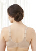 Glamorise Soft Shoulders Everyday Comfort Wide-Strap Bra Cafe - Back View