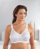 Glamorise Classic Lace Full-Figure Soft Cup Support Bra White