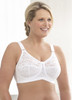 Glamorise Classic Lace Full-Figure Soft Cup Support Bra White