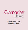Glamorise Classic Lace Full-Figure Soft Cup Support Bra Cafe