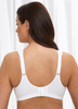 Glamorise Soft-Shoulders Extra-Wide Straps Stretch Leisure Bra - Back View