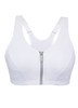 Glamorise Magic-Lift High Impact Zipper Sport Bra White