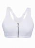 Glamorise Magic-Lift High Impact Zipper Sport Bra White