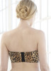 Glamorise Complete Comfort Strapless Stay-In-Place Bra Leopard - Back View