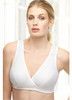 Glamorise Sport Comfort Cross-Wrap Yoga Low-Impact Bra White