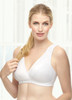 Glamorise Sport Comfort Cross-Wrap Yoga Low-Impact Bra White