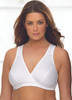 Glamorise Sport Comfort Cross-Wrap Yoga Low-Impact Bra White