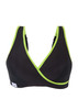 Glamorise Sport Active Comfort Wrap Yoga Low-Impact Bra Black