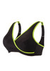 Glamorise Sport Active Comfort Wrap Yoga Low-Impact Bra Black