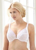 Glamorise Elegance & Wonderwire Lace Bra White