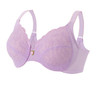 Glamorise Elegance Wonderwire Underwire Lace Side-Smoothing Bra Violet